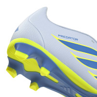 adidas Predator Club FT Grass/Artificial Grass Football Boots (MG) Kids Light Blue Blue Yellow