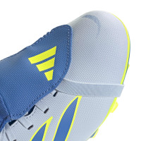 adidas Predator Club FT Gras / Kunstgras Voetbalschoenen (MG) Kids Lichtblauw Blauw Geel