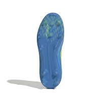 adidas F50 Elite Gras Football Boots (FG) Kids Blue Neon Yellow