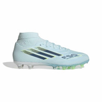 adidas F50 Sparkfusion League Gras / Kunstgras Voetbalschoenen (MG) Dames Lichtblauw Donkerblauw Neongeel