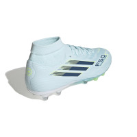 adidas F50 Sparkfusion League Gras / Kunstgras Voetbalschoenen (MG) Dames Lichtblauw Donkerblauw Neongeel