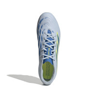 adidas Predator Club Gras / Kunstgras Voetbalschoenen (MG) Lichtblauw Blauw Geel
