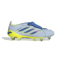 adidas Predator Elite FT IJzeren-Nop Voetbalschoenen (SG) Lichtblauw Blauw Geel