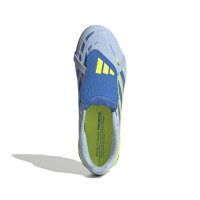 adidas Predator Elite FT Gras Football Boots (FG) Kids Light Blue Blue Yellow