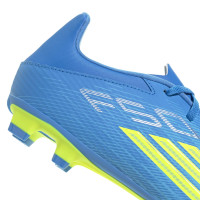 adidas F50 Club Gras / Kunstgras Voetbalschoenen (MG) Blauw Neongeel