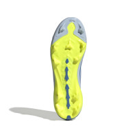 adidas Predator Elite Laceless Grass Football Boots (FG) Kids Light Blue Blue Yellow
