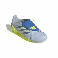adidas Predator League FT Gras Voetbalschoenen (FG) Kids Lichtblauw Blauw Geel