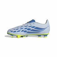 adidas Predator Club Grass/Artificial Grass Football Boots (MG) Kids Light Blue Blue Yellow