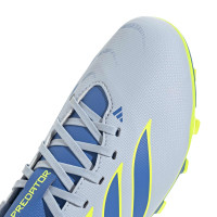 adidas Predator Club Grass/Artificial Grass Football Boots (MG) Kids Light Blue Blue Yellow