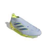 adidas Predator Elite Laceless Grass Football Boots (FG) Light Blue Blue Yellow
