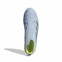 adidas Predator Elite Laceless Grass Football Boots (FG) Light Blue Blue Yellow