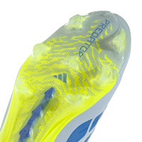 adidas Predator Elite Laceless Grass Football Boots (FG) Light Blue Blue Yellow