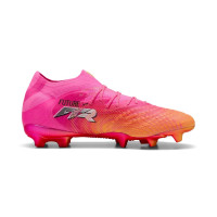 PUMA Future 9 Ultimate Gras Voetbalschoenen (FG) Felroze Blauw Geel