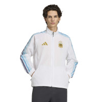adidas Argentina Anthem Training Jacket 2026-2028 White Gold Blue