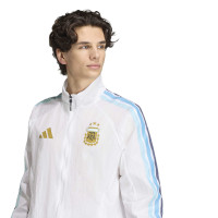 adidas Argentina Anthem Training Jacket 2026-2028 White Gold Blue