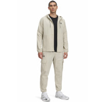 Under Armour Vibe Woven Cargo Trainingspak Beige Zwart