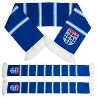 PEC Zwolle Sjaal Strepen Clublogo Blauw