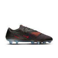 Nike Phantom 6 Low LV8 Elite Gras Football Boots (FG) Dark Grey Orange Multicolor