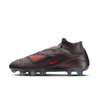 Nike Phantom 6 High LV8 Elite Gras Voetbalschoenen (FG) Donkergrijs Oranje Multicolor