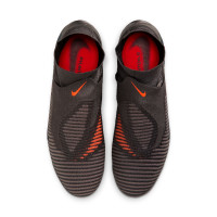 Nike Phantom 6 High LV8 Elite Gras Voetbalschoenen (FG) Donkergrijs Oranje Multicolor