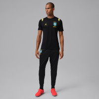 Nike Brazilië x Jordan Academy Pro Trainingsbroek 2026-2028 Zwart Geel Mintgroen