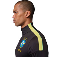 Nike Brazilië x Jordan Strike Trainingstrui 1/4-Zip 2026-2028 Zwart Geel Rood
