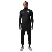 Nike Brazilië x Jordan Strike Trainingsbroek 2026-2028 Zwart Geel Mintgroen