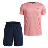 Under Armour Tech Utility Training Set Kids Light Pink Black Dark Blue