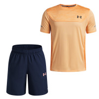 Under Armour Tech Utility Training Set Kids Light Orange Black Dark Grey