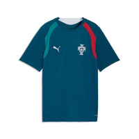 PUMA Portugal Trainingsshirt 2026-2028 Kids Blauwgroen Wit