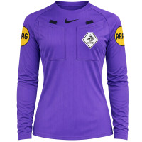 Nike KNVB Scheidsrechtersshirt 2026-2028 Lange Mouwen Dames Paars Zwart