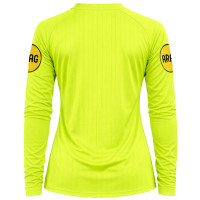 Nike KNVB Referee Shirt 2026-2028 Long Sleeve Women Neon Yellow Black