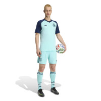 adidas Duitsland Pre-Match Trainingsshirt 2026-2028 Turquoise Donkerblauw