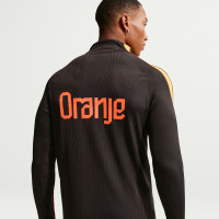 Nike Netherlands Strike Elite Tracksuit 1/4-Zip 2026-2028 Black Orange
