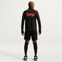 Nike Netherlands Strike Training sweater 1/4-Zip 2026-2028 Black Orange