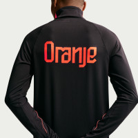Nike Netherlands Strike Training sweater 1/4-Zip 2026-2028 Black Orange