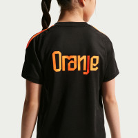Nike Netherlands Strike Training Shirt 2026-2028 Kids Black Orange
