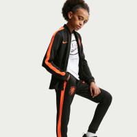 Nike Netherlands Strike Full-Zip Tracksuit 2026-2028 Kids Black Orange