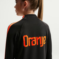 Nike Netherlands Strike Training sweater 1/4-Zip 2026-2028 Kids Black Orange