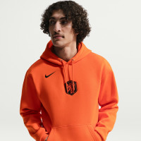 Nike Netherlands Club Sportswear Hoodie 2026-2028 Orange Black