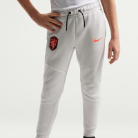 Nike Netherlands Tech Fleece Sweat Pants 2026-2028 Kids Light Grey Black Bright Orange