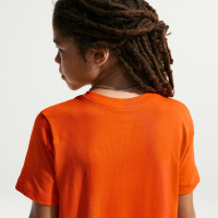 Nike Nederland Crest T-Shirt 2026-2028 Kids Oranje Zwart