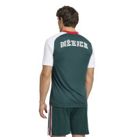 adidas Mexico Pre-Match Trainingsshirt 2026-2028 Wit Donkergroen