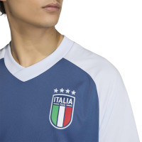 adidas Italië Pre-Match Trainingsshirt 2026-2028 Blauw Wit