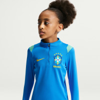 Nike Brazil Academy Pro 1/4-Zip Tracksuit 2026-2028 Kids Blue Green Yellow