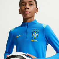 Nike Brazil Academy Pro 1/4-Zip Tracksuit 2026-2028 Kids Blue Green Yellow