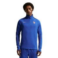 Nike Frankrijk Strike Trainingspak 1/4-Zip 2026-2028 Donkerblauw Brons
