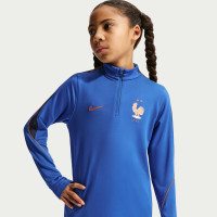 Nike Frankrijk Strike Trainingspak 1/4-Zip 2026-2028 Kids Blauw Brons