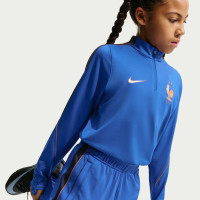 Nike Frankrijk Strike Trainingspak 1/4-Zip 2026-2028 Kids Blauw Brons