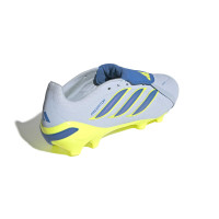 adidas Predator League FT Gras Voetbalschoenen (FG) Lichtblauw Blauw Geel
